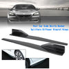 Pair 45cm Car Carbon Fiber Side Skirts Rocker Splitters Diffuser Winglet Wings Generic