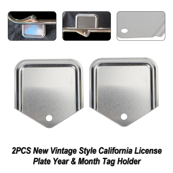 2PCS New Vintage Style California License Plate Year & Month Tag Holder Generic