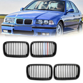 Front Kidney Sport Hood Grill Grille For 1992-1996 BMW E36 318i 325i Generic