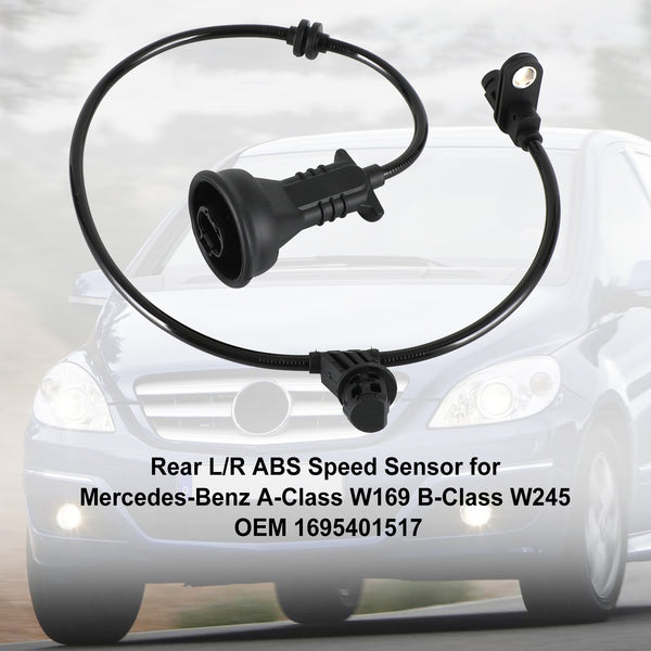 2004-2012 Mercedes-Benz A-Class W169 A 160 CDI 2.0L Hatchback Rear L/R ABS Speed Sensor 1695401517 Generic