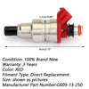 1Pcs Fuel Injector G609-13-250 Fit Mazda B2600 MPV 2.6L Generic