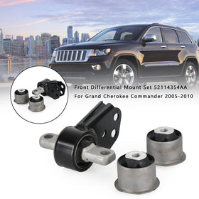 2005-2010 Jeep Grand Cherokee ALL ENGINES Front Differential Mount Set 52114354AA 52089516AB Generic