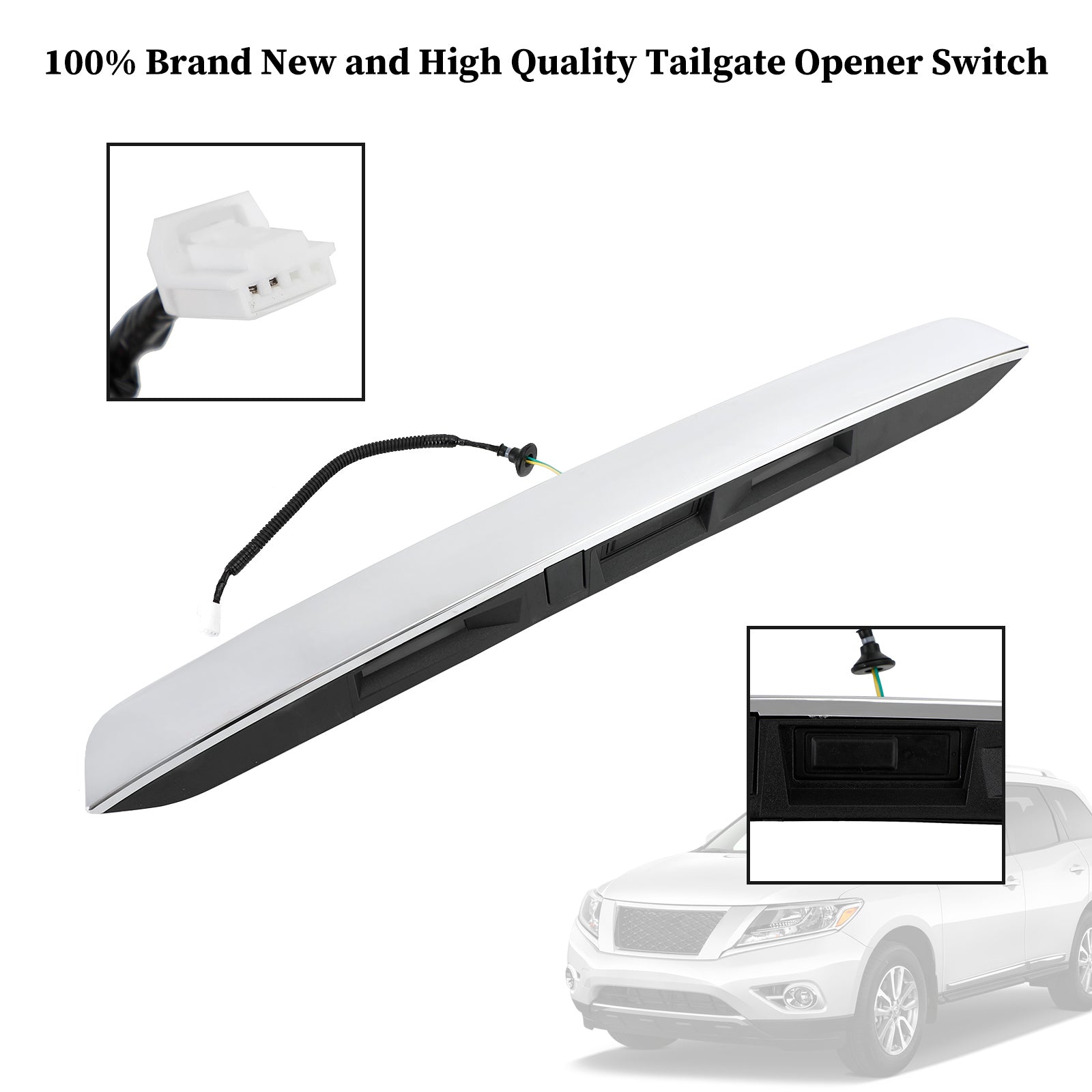 90810-9PG0A Pathfinder liftgate handle detail and connector