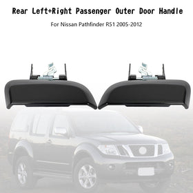 2008-2012 Nissan Pathfinder LE 4.0L V6/ LE 5.6L V8 Rear Left+Right Passenger Outer Door Handle Generic