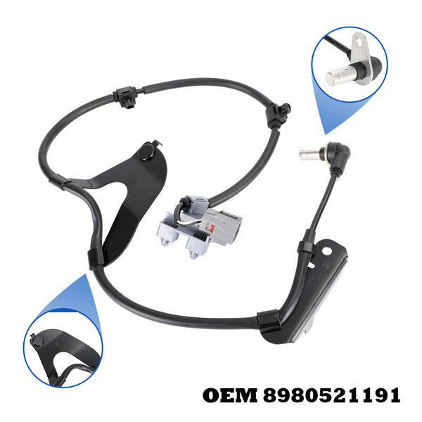 2012-2019 Isuzu D-Max 2.5 Twin Turbo ABS Wheel Speed Sensor Front Left/Right 8-98052119-1 8-98052120-1 Generic