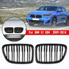 2009-2014 BMW X1 E84 SUV Gloss Black Dual Slats Front Hood Kidney Grill Grille Generic