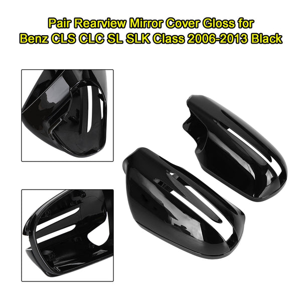 09-11 BENZ CLS-Class W219 Facelift Rearview Mirror Cover Gloss Black 1718100364 1718100564 Generic