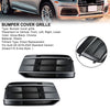 2018-2022 Audi Q5 Standard Version 2PCS Black/Chrome Front Bumper Cover Grille Bezel Insert Generic