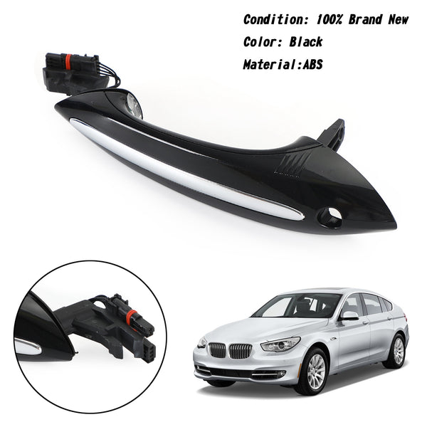 10/2009-02/2015 BMW 6' F12 Black Exterior Front Left Door Handle 51217231931 Generic