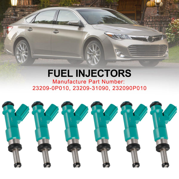Fuel Injectors 232090P010 2320931090 232500P010 FJ1084 Fit 2012-2017 Toyota Camry 2.5L I4/3.5L V6 Generic