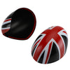 2 x  Union Jack UK Flag Mirror Covers for MINI Cooper R55 R56 R57 Black/Red Generic