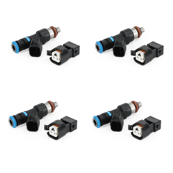 4PCS 650CC 62lb EV14 Fuel Injectors 0280158117 Fit Audi A4 TT Fit Golf Jetta KSM 1.8T turbo Generic