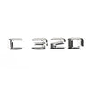 Rear Trunk Emblem Badge Nameplate Decal Letters Numbers Fit Mercedes C320 Chrome Generic