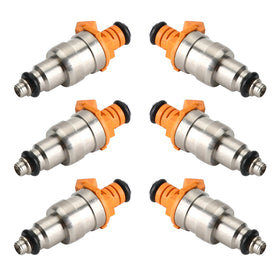 1991-1998 Wrangler I6 4.0L 6PCS Fuel Injectors 33007127 53003956 53030343 Generic