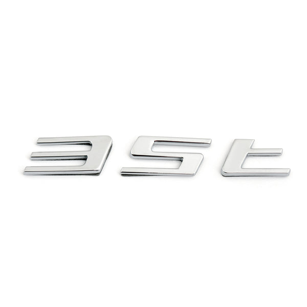 Chrome Letter 35T Car Sticker Auto Rear Decal Emblem For Jaguar F-PACE New Generic