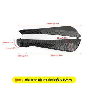 Carbon Fiber Car Rear Bumper Fin Canard Splitter Diffuser Valence Spoiler Lip Generic