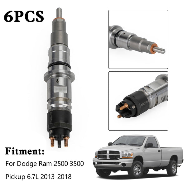 2013-2018 Dodge Ram 2500 3500 Pickup 6.7L Common Rail Fuel Injector 0986435574 68210105AA 68210512AA Generic