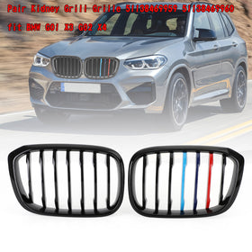 BMW G01 X3 G02 X4 M-Color Kidney Grill Grille 51138469959 fit BMW G01 X3 G02 X4 Gloss Black Generic