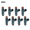 8PCS Fuel Injectors 2W93-BA AJ811177 Fit Jaguar 03-09 4.2L Fit Land Rover 08-09 4.2L Generic