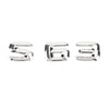 Rear Trunk Emblem Badge Nameplate Decal Letters Numbers Fit Mercedes S63 Chrome Generic
