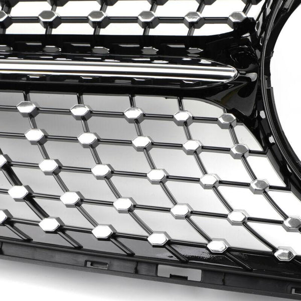 Diamond Grille Front Grill For 2015-2018 Benz W205 C Class C250 C300 C400Generic