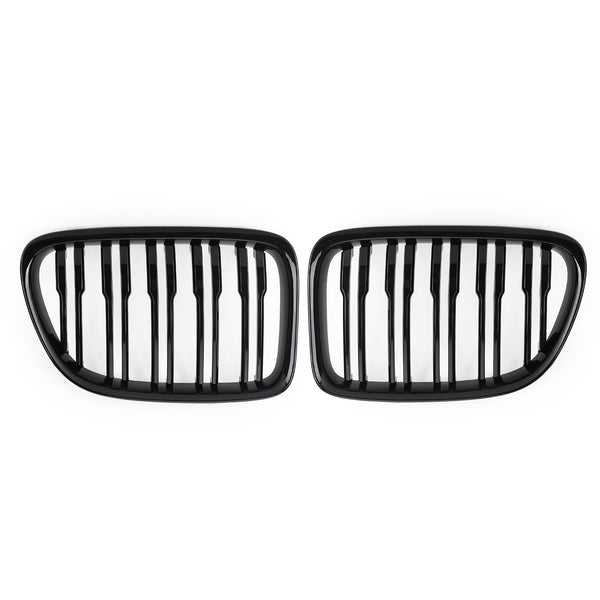 2009-2014 BMW X1 E84 SUV Gloss Black Dual Slats Front Hood Kidney Grill Grille Generic