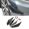 4pcs Universal Gloss Bk Carbon Car Front Bumper Fins Body Splitter Spoiler Canards Generic