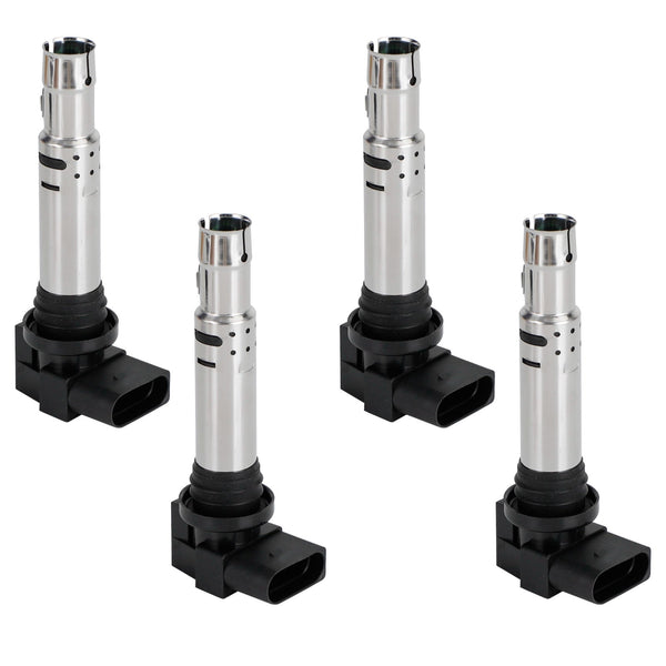 4PCS Ignition Coil Packs Set 036905715F 036905100 Fit VW Golf 1.4 TSI VW Polo Jetta 1.6 FSI Tiguan Beetle Generic