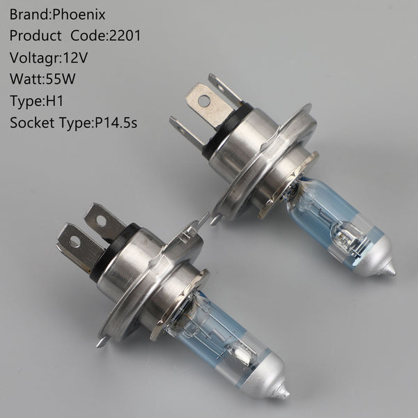 H4 Phoenix Platinum Ultra White Light 4200K 60/55W 40M Longer More Light Generic