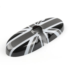 Black Union Jack UK Flag Rear View Mirror Cover For MINI Cooper R55 R56 R57 NEW Generic