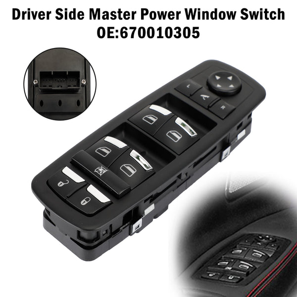 2014-2018 Maserati Ghibli Diesel S S Q4 Driver Side Master Power Window Switch 670010305 670025406 670097037 Generic