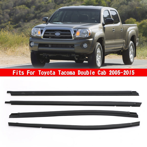 2005-15 Tacoma Double Cab 68161-04050 Car Outside Window Weatherstrip Seal Belt Moulding Generic
