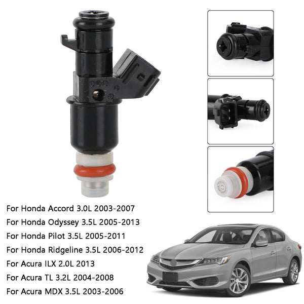 6PCS Fuel Injectors 16450-RCA-A01 Fit 2005-2013 Honda Odyssey 3.5L Generic
