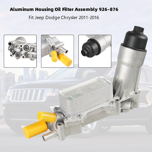 2011-2016 Chrysler Town & Country /200 Aluminum Housing Oil Filter Assembly 926-876 5184304AE 68105583AF Fedex Express Generic