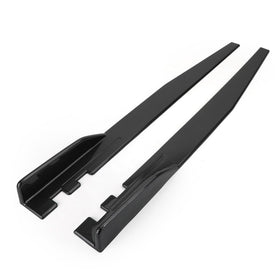 120cm Pair Car Carbon Fiber Side Skirts Rocker Splitters Diffuser Winglet Wings Generic