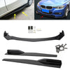 Universal Car Front Bumper Lip Spoiler Diffuser Body Kits + Side Skirt Splitter Generic