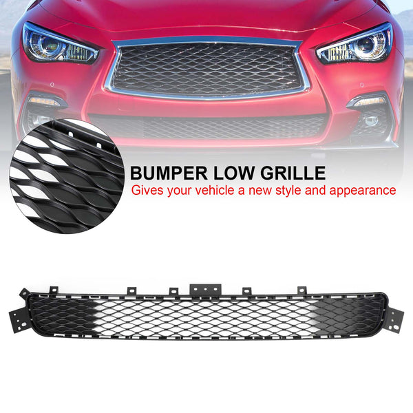 2014-2017 Infiniti Q50 Base Model Factory Style Front Bumper Lower Grill 62310-4HB1B 62254-4HB0A Generic