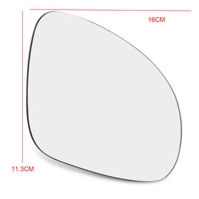 Door Mirror Right Side Glass Heated W/Holder Fit For VW Golf GTI Jetta MK5 Passat B6 Generic