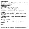 2010-2016 Cadillac SRX 20928645 Left Power Liftgate Tailgate Actuator Hatch 23429744 Fedex Express Generic