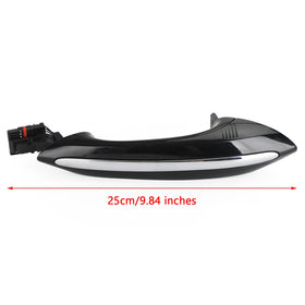10/2009-02/2015 BMW 6' F12 Black Exterior Door Handle 51217231931/51217231934 Generic