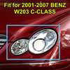 2001-2007 W203 C-Class Benz Headlight Lens Shell Plastic Cover Left + Right Generic