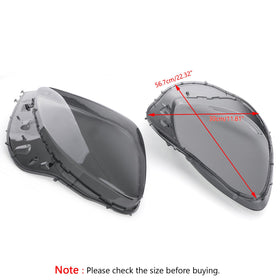 2005-2013 C6 Corvette Headlight Lens Replacement 1 Pair L+R Smoke/ Clear Generic