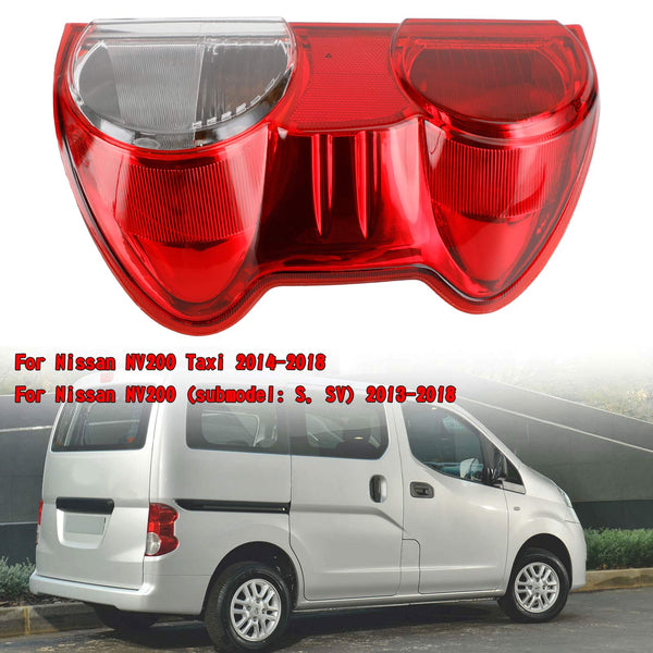 13-18 NV200 Nissan Left+Right Tail Light Rear Lamp Clear Red Lens Generic