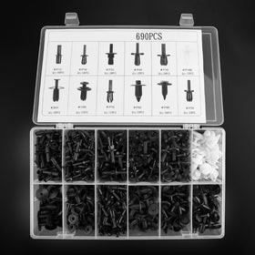 690PCS Fender Door Hood Bumper Trim Clips Body Retainer Assortment & Screwdriver Generic