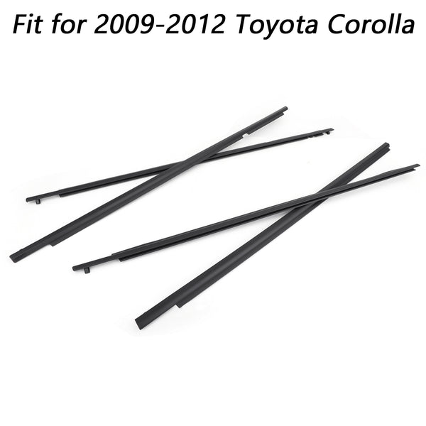 2009-2013 Toyota Corolla Door Weatherstrip Belt Seal Window Moulding Trim 75710-02170 7574012390 Generic