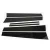 2008-2012 Honda Accord Black Pillar Posts 6pcs Cover Door Trim Window Decal Generic