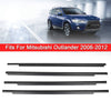 06-12 Mitsubishi Outlander  4x Car Outside Window Weatherstrip Seal Belt Moulding Generic