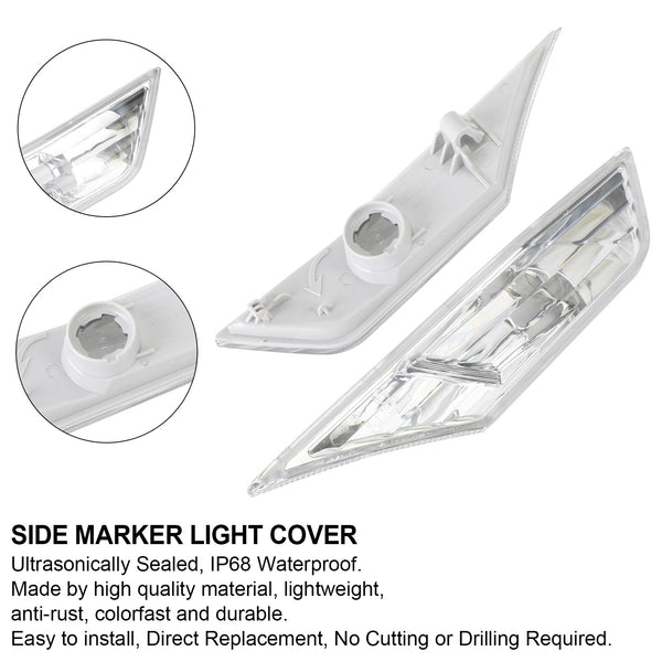 2016-2021 Honda Civic Amber/Clear/Smoked Side Marker Lamp Turn Signal Light Housing Generic