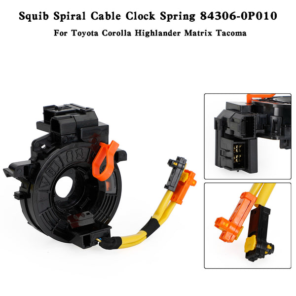 2005-2013 TOYOTA TACOMA 84306-0P010 Squib Spiral Cable Clock Spring Generic