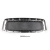 2006-2008 Ram 1500 2500 3500 Dodge Mesh Rivet Grill Replacement Front Hood Grille Black/Chrome Generic